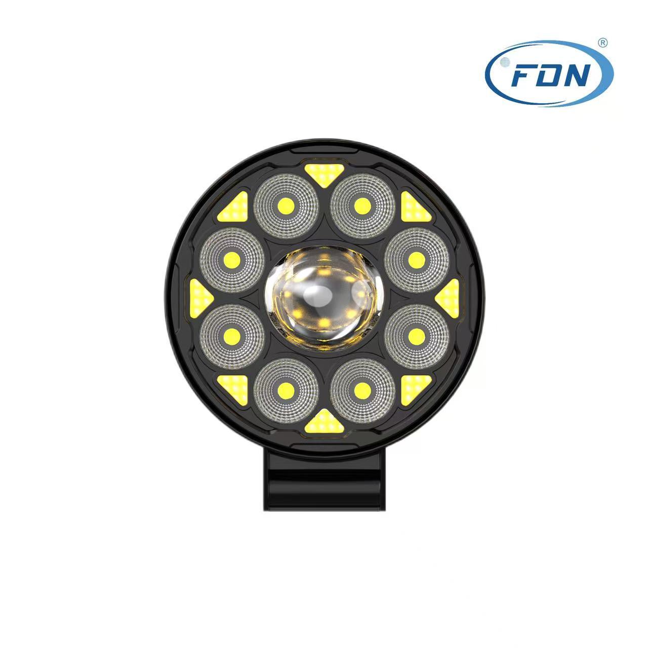 Car Accessories Mini Round Led Work Light 24W 8leds Driving Lamp Spot Beam Work Lamp for Off-Road Suv Boat Spotlight Light