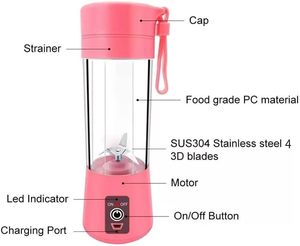 Home Kitchen Accessories Electric Mini USB 6 Blades <b>Juicer</b> Cup <b>Machine</b> Portable <b>Fruit</b> Kitchen Tools Bottle <b>Juicer</b> Blender - Product Image 3