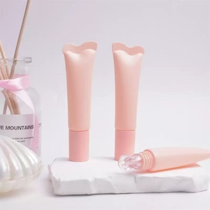 Emballage de gloss à lèvres en plastique de luxe personnalisable, rose nude <span class=keywords><strong>cristal</strong></span>, avec impression sur écran - Product Image 5