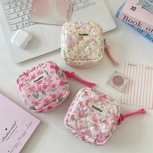 Bolsa de almacenamiento para servilletas sanitarias con diseño de niña de dibujos animados, gran capacidad, portátil, de poliéster, diseño moderno y sencillo - Product Image 4