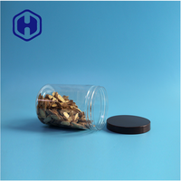Bocaux en plastique et aluminium transparents sans BPA de qualité alimentaire pour noix, snacks, fruits de mer, cacahuètes, bonbons, avec couvercles en aluminium anti-fuite pour aliments en conserve et chocolat