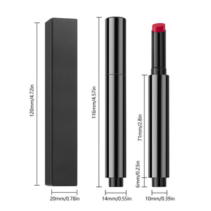 Nuovo arrivo personalizzabile stampa <span class=keywords><strong>rossetto</strong></span> idratante balsamo per le labbra vegano ad alto pigmento Non asciugatura tubo <span class=keywords><strong>nero</strong></span> <span class=keywords><strong>rossetto</strong></span> - Product Image 6