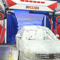 Nouvelle machine de lavage de voiture sans contact sans pilote à 360 ° pour les parkings
