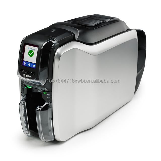 Zebra Card Printer ZC300 300dpi Double Sided Pvc Card Printer Single or Double Sided ID Card Desktop Printer