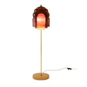 Lampe sur pied moderne en verre 300*1330 LED E27 avec interrupteur pour salon, chambre et bureau - Product Image 5