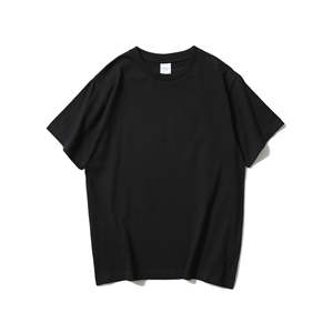 T-shirt homme en coton épais surdimensionné, t-shirt streetwear uni de haute qualité, impression de logo personnalisée, t-shirt streetwear - Product Image 2