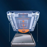 Protection d'écran en verre trempé HD 2.5D à couverture intégrale avec kit d'installation automatique Magic Box et protection de confidentialité pour iPhone 17 Air, installation sans poussière