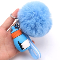 Porte-clés 3D en PVC souple, motif bouteille de cola de dessin animé, écologique, vente en gros personnalisée, accessoires de décoration très demandés