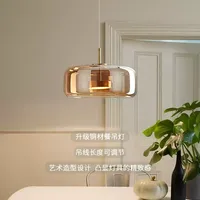 Lampe suspendue design en verre de luxe pour salle à manger et bar, lampe suspendue créative pour chevet de chambre à coucher