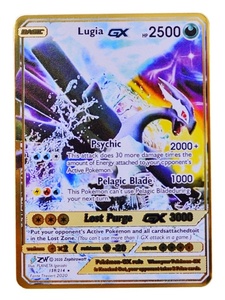 Cartes à collectionner Pokémon en métal avec Charizard <span class=keywords><strong>VMAX</strong></span> et Mewtwo - Articles de collection tendance, options de cadeaux parfaites, version anglaise personnalisable - Product Image 2