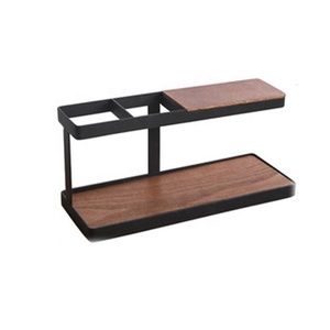 เดสก์ท็อปห้องนั่งเล่นห้องน้ําจัดเก็บไม้โทรศัพท์นาฬิกาจัดเก็บรีโมทคอนโทรล Rack - Product Image 3