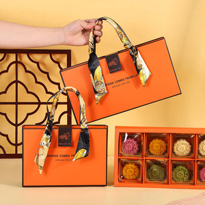 Sang Trọng 8Pcs Mon Bánh Ngăn Kéo Hộp Giấy Cho Macaron Sô Cô La Bao Bì Matt Cán Và Dập Nổi Cho Thực Phẩm Hộp Quà Tặng - Product Image 2