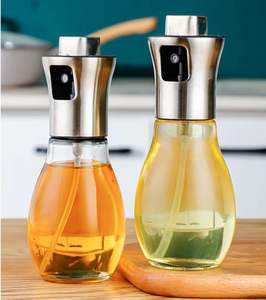 200 ml Yeniden Kullanılabilir Cam Yağ Atomizeri Yemeklik Yağ Sprey Şişesi Basınçlı Çalışan Model Ekstra Sızma Zeytinyağı Dağıtıcı Yemeklik Sprey - Product Image 5