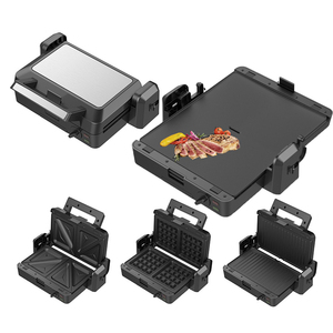 Aifa Gril plat détachable gaufre sandwich <span class=keywords><strong>XXL</strong></span> 3 en 1 Electrique intérieur sans fumée avec bac à huile Presse à plaque chauffante Presse à <span class=keywords><strong>panini</strong></span> - Product Image 1