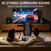 Sistema de Altavoces 2.1 con Bajos Potentes, Gabinete de MDF, Subwoofer, Bluetooth, Sistema de Sonido Multimedia para Cine en Casa y PC
