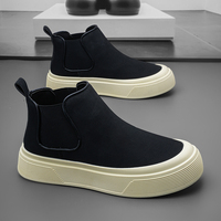 Chaussures décontractées noires tendance pour hommes, baskets confortables et sportives pour hommes