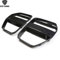 Parrilla Delantera de Fibra de Carbono G80 para BMW M3 G80 G82 G83 M4, Estilo V, Pieza Automotriz de Carbono Seco, Nueva Condición