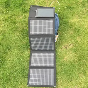 Sistema de energia solar solar 10W 21W 28W 100W Módulos mono fotovoltaicos fotovoltaicos painel solar dobrável portátil de alta eficiência para uso ao ar livre