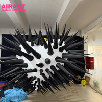 Décorations de la Saint-Valentin 2026 : Ballon gonflable cœur à pointes pour accessoires de scène, miroir personnalisé en forme de cœur