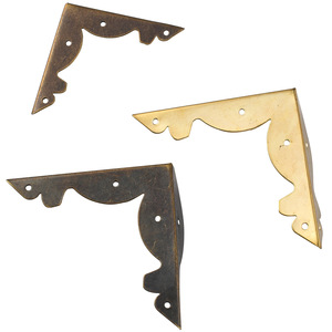 Wenzhou Platinum Link Metal L Shape <b>Corner</b> <b>Protectors</b> Antique Bronze Yellow For Wooden Box Home Decoration - Product Image 5