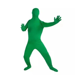 Traje Verde Chromakey para Fotografía <span class=keywords><strong>de</strong></span> Cuerpo Completo, Mono Verde Elástico Unisex para Adultos, Disfraz para Fotografía, Video, Efectos Especiales y Festivales - Product Image 6