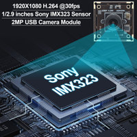 1080P IMX323 Webcam düşük ışık 0.01Lux H.264 Mini endüstriyel USB kamera modülü için Windows Android Mac Linux ahududu Pi
