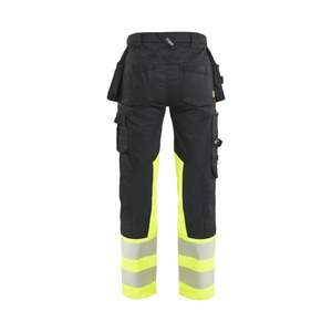 BLAKLADER - 703011499933D20 Pantalon haute visibilité femme stretch Noir/Jaune-EAN 7330509958483 HI-VIS WORKWEAR - Product Image 2