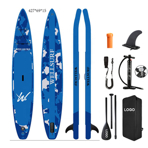 Tabla de SUP Inflable de Alta Velocidad de Doble Capa con Tecnología Drop Stitch de 14' para Carreras, Disfruta de la Vida, Tabla de Carreras Fusion de Doble Capa de 14' R - Product Image 4