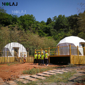 Luxury Modern All-Weather Steel Frame Transparent Insulated PVC Four-Season Waterproof for Outdoor Hotel Camping Dome <b>Tent</b> HDT-0 - Product Image 2