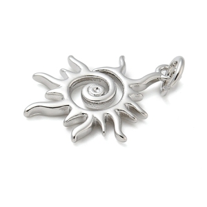 Pandahall <span class=keywords><strong>10</strong></span> PCS giá mạ thực 18K vàng mạ đồng thau Mặt dây chuyền lâu dài mạ quyến rũ với nhảy Vòng - Product Image 5