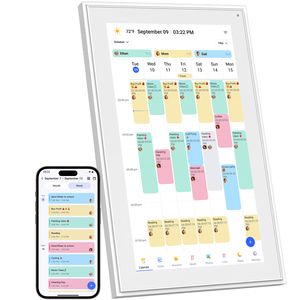 10 16 21 27 32-дюймовый Настенный планировщик цифровой календарь и чарт, умный сенсорный интерактивный дисплей для семейного расписания - Product Image 1