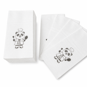 Servilletas de Papel Airlaid Blancas con Diseño Impreso, Ecológicas, Hechas con Pulpa de Madera Virgen - Product Image 3