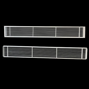 Grilles d'air à bandes linéaires ventilées en aluminium pour plafond et mur pour systèmes CVC - Product Image 1