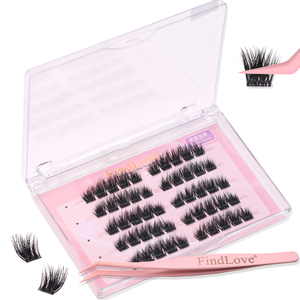 Kit de <span class=keywords><strong>Pestañas</strong></span> Autoadhesivas Sin <span class=keywords><strong>Pegamento</strong></span>, Fáciles de Aplicar, Grupos de <span class=keywords><strong>Pestañas</strong></span> a Presión, Reutilizables, Impermeables, <span class=keywords><strong>Pestañas</strong></span> Segmentadas DIY - Product Image 1
