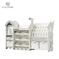 Coffre mobile moderne pour bébés, armoire de rangement empilable en plastique pour le salon, la chambre à coucher, la salle de bain, l'école, le centre commercial