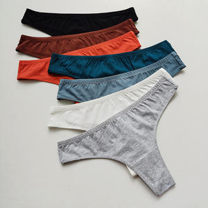 Tangas Sexys de Uso Diario para Mujer, Corte Alto, Multicolores, Tejido de Punto, Spandex/Nailon, Antibacterianas, Sin Costuras, Levanta Glúteos - Product Image 2