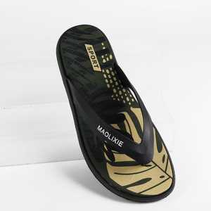 Prix Usine Grossiste PVC Tongs Sandales Plage Chancletas Sport Vente en Gros Claquettes <span class=keywords><strong>Homme</strong></span> Semelle EVA Multicolore Logo Personnalisé - Product Image 2