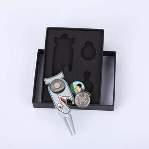 Kit d'outils de réparation de divots de golf, marqueur de balle magnétique, clip de chapeau, en métal émaillé, style super-héros, boîte cadeau, accessoires de réparation de divots, logo personnalisé, OEM - Product Image 6