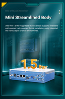LH10-WIPC komputer tertanam Fanless Box I5 Gen ke-7 RAM 8g 128g SSD Edge Computing PC Mini industri untuk otomatisasi Industri
