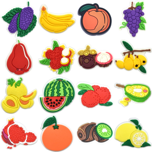 Decorazioni Hot Shoe in PVC per Zoccoli, Ciondoli a forma di Frutta (Banana, Mais), <span class=keywords><strong>Superman</strong></span>, Verdura, per Borse da Donna, Ciabatte, Sandali e Scarpe - Product Image 5