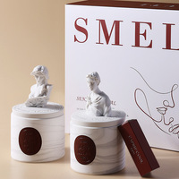 Vente en Gros Statue Bougie Parfumée Huile Essentielle Cire de Soja Parfum Tasse Bougie Diffuseur Souvenir Coffret Cadeau