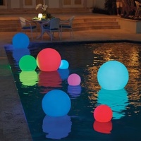 Boule lumineuse LED RGB flottante étanche IP68 avec télécommande sans fil