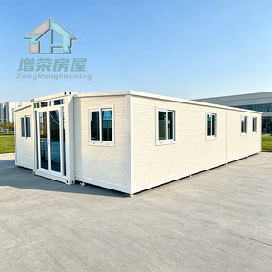 Résidence spacieuse et résistante au feu, construite comme des maisons modulaires extensibles et des maisons préfabriquées de 20 et 40 pieds pour camp de construction - Product Image 1