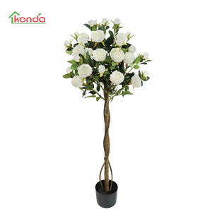 Vente en gros <span class=keywords><strong>de</strong></span> roses en soie pour fête <span class=keywords><strong>de</strong></span> mariage Petites fleurs Arbre floral artificiel pour décoration <span class=keywords><strong>de</strong></span> mariage - Product Image 1