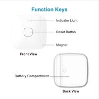 Maison intelligente sans fil fenêtre de sécurité et alarme de porte magnétique Tuya Smart Home WiFi capteur pour alarme antivol