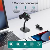 Lecteur de codes à barres QR 2D 1D d'inventaire filaire USB sans fil Bluetooth à main avec support pour entrepôt supermarché