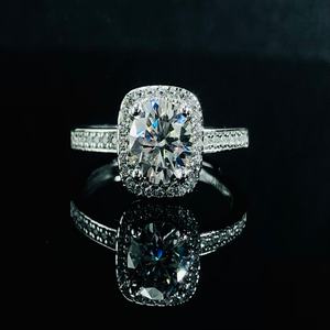 Bague en moissanite pour femme Xingyue 925 argent fin, bijoux fins, 1 carat, clarté VVS, forme ronde - Product Image 1