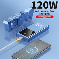Banque d'alimentation portable ultra-mince étanche haute capacité 20000mAh, charge solaire, charge rapide 22,5W, double sortie USB/Type-C