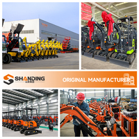 Precio de Fábrica, Excavadora Compacta de 1, 2 y 3 Toneladas, Euro 5 EPA, Micro Excavadora para Invernaderos y Huertos, Mini Excavadora