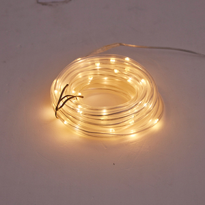 LED RVB coloré clignotant extérieur étanche Flexible Rope Light <span class=keywords><strong>loom</strong></span> Transparent Tube Festival Décoration lumières - Product Image 2